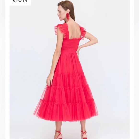 Hill House Ellie Nap Dress. Collectors Edition Red Tulle. L. NWT. - Picture 3 of 11